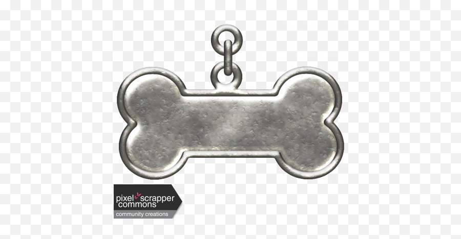 Pet Shoppe Metal Tag Graphic By Gina Jones Pixel - Bone Tag Silver Logo Png,Dog Bone Png