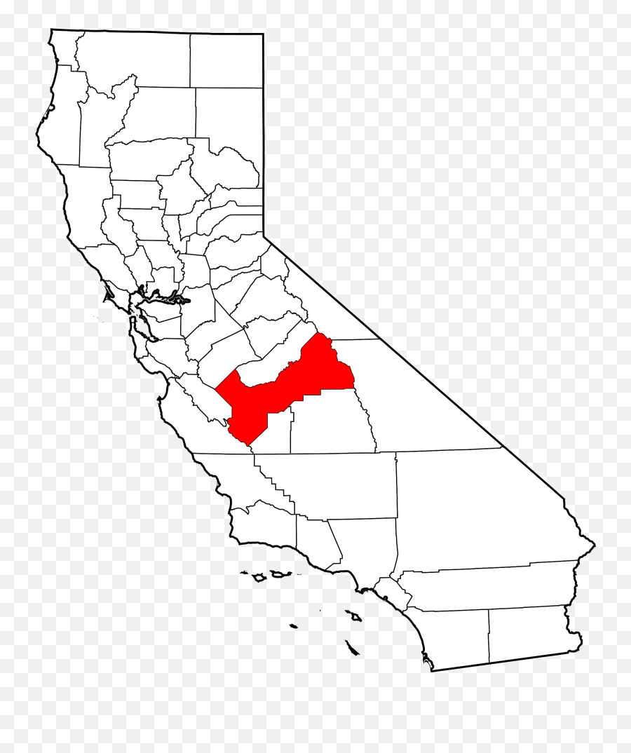 Los Angeles - Fresno On California Map Png,California Map Png