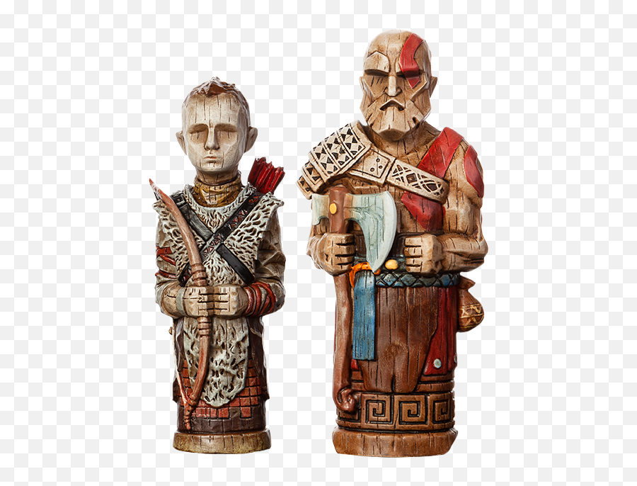 God Of War 2018 - Kratos U0026 Atreus 7u201d Toy Artefact Replica God Of War Atreus Toys Png,God Of War 2018 Logo