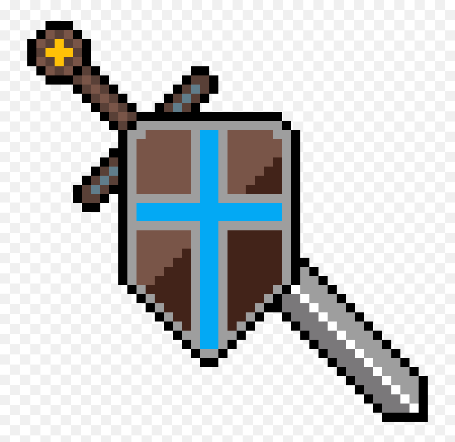 Shield And Sword Png - Sword And Shield Mega Man 8 Bit Pixel Art Sword And Shield,Mega Man 3 Logo