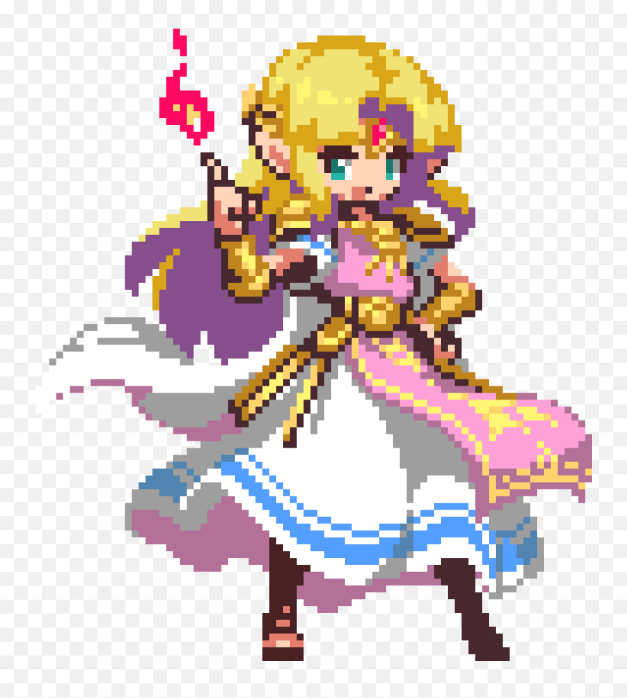 Ssbu Princess Zelda Fanart - Zelda Pixel Art Smash Png,Princess Zelda Transparent