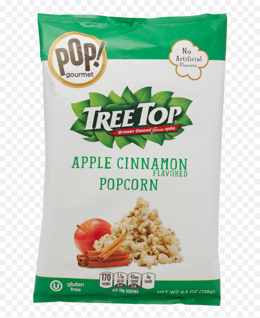 Tree Top Apple Cinnamon Popcorn - Fresh Png,Apple Outline Png