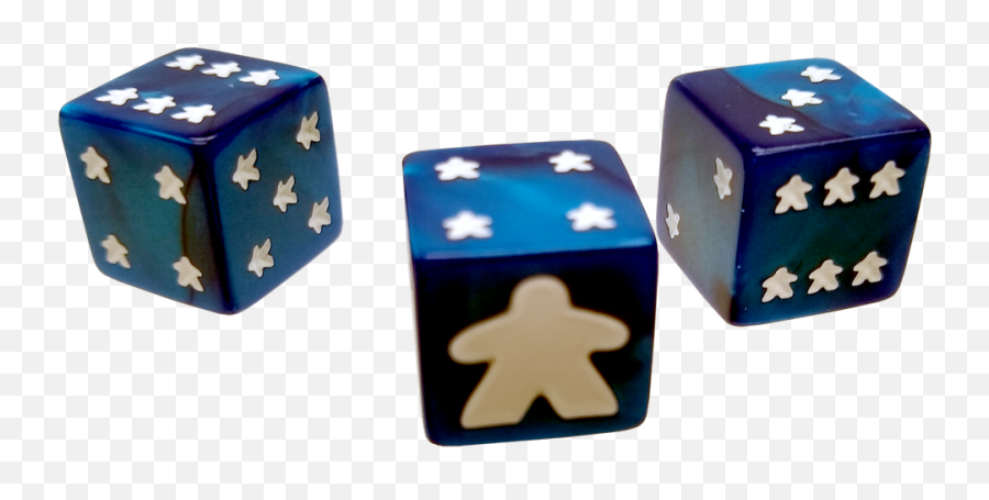 Meeple D6 Dice Set - Solid Png,Meeple Png