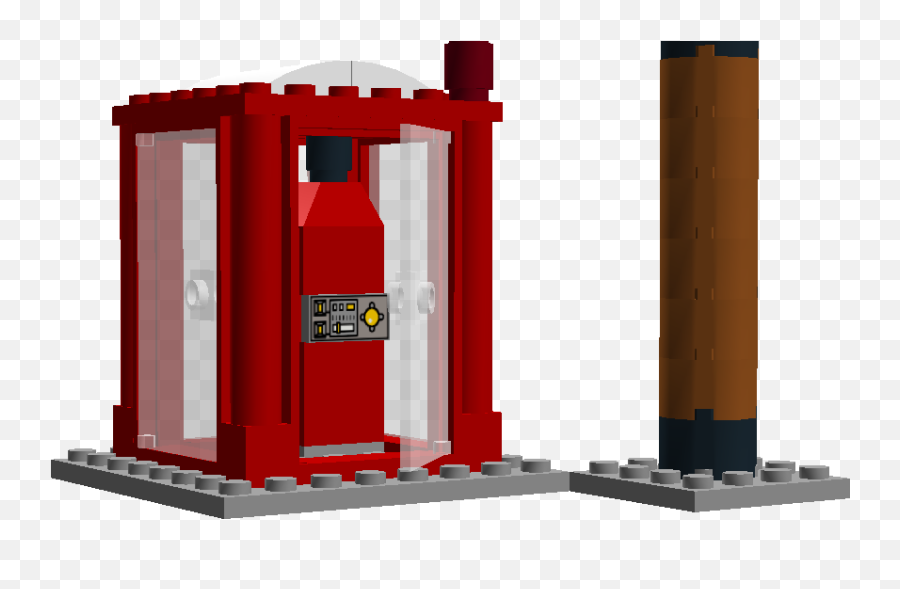 Lego Ideas - City Model 2 Pay Phone And Pole Cylinder Png,Telephone Pole Png