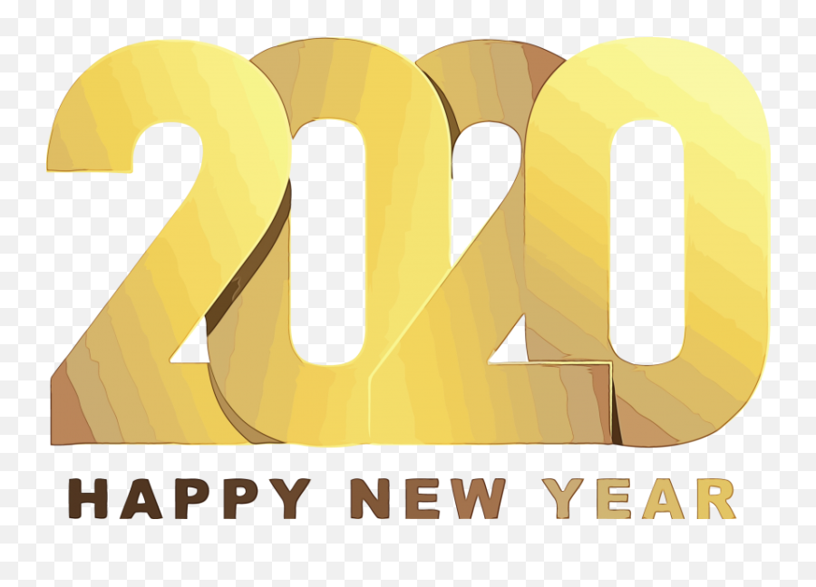 Golden Happy New Year 2020 Png Image - Transparent Happy New Year 2020 Png,Happy New Year 2020 Png