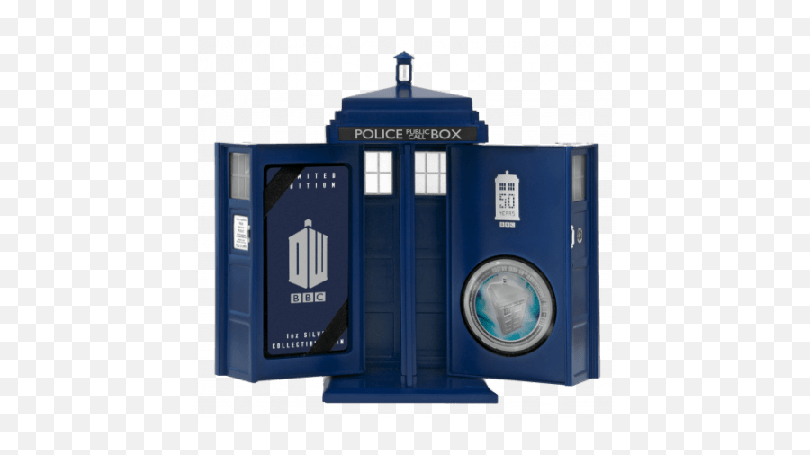 New Zealand Mint Doctor Who Coin - Tardis Doctor Who 50th Anniversary Png,Tardis Transparent Background