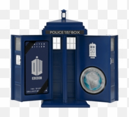 New Zealand Mint Doctor Who Coin - Tardis 50th Anniversary png