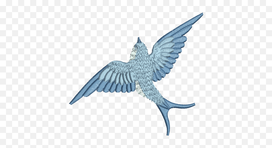 Bird Embroidery - Blue Bird Flying Tattoo Png,Embroidery Png
