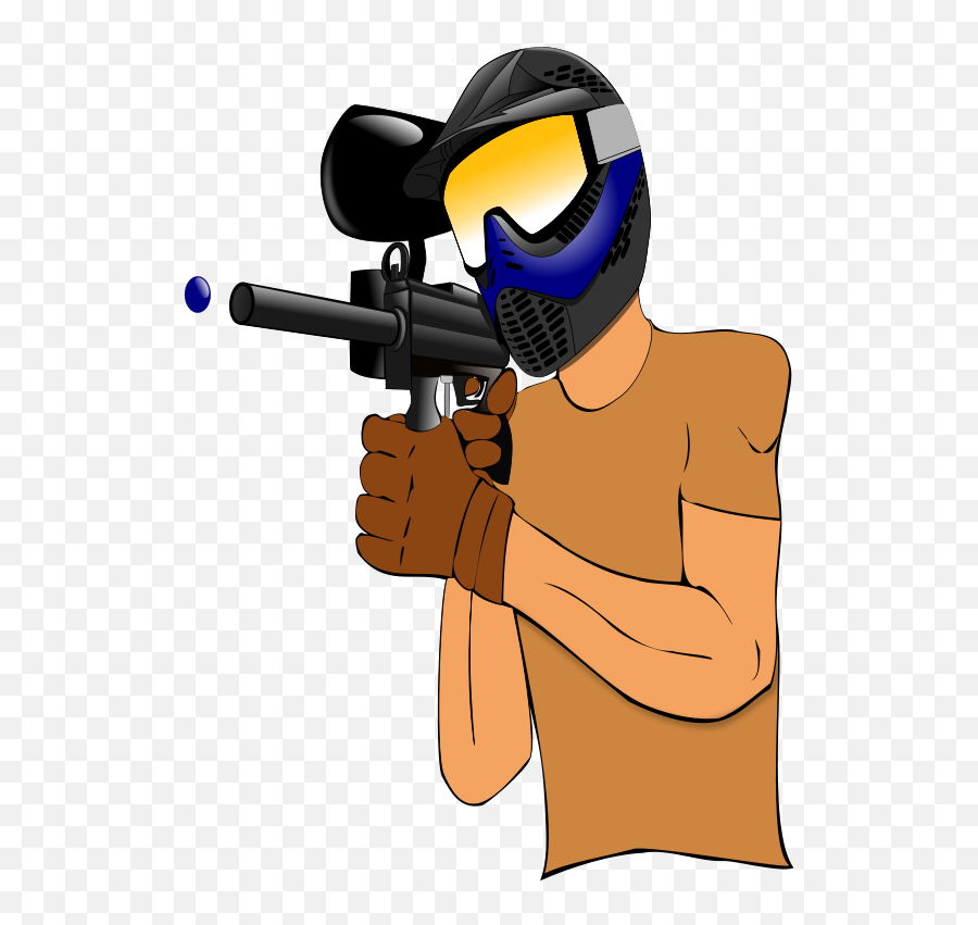 Paintball Player Clipart - Paintball Clipart Png,Paintball Png