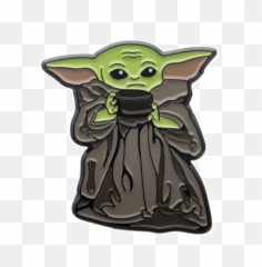 Star Wars The Mandalorian Childbaby Yoda Soup Bowl Pin - Merchoid png