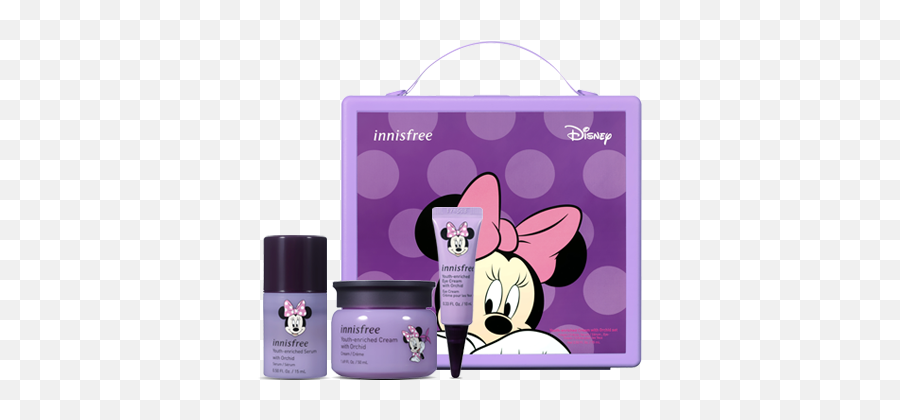 Skincare - Jeju Orchid Enriched Cream Set Minnie Mouse Innisfree Disney 2020 Png,Minnie Mouse Face Png
