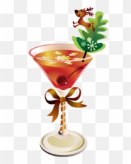 Cocktail Svg Free Download Png Files - Clipart Christmas Drink,Martini Png