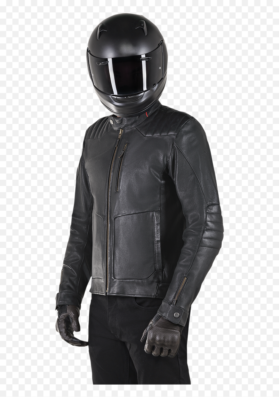 Brown Leather Motorcycle Jacket - Alpinestars Crazy Eight Black Png,Icon Motorhead Boot
