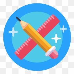 Ruler And Pencil - Free art design icons Office Instrument png