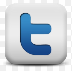 Twitter Icon - Seo Matte Blue And White Square Icons Full Social Media Png