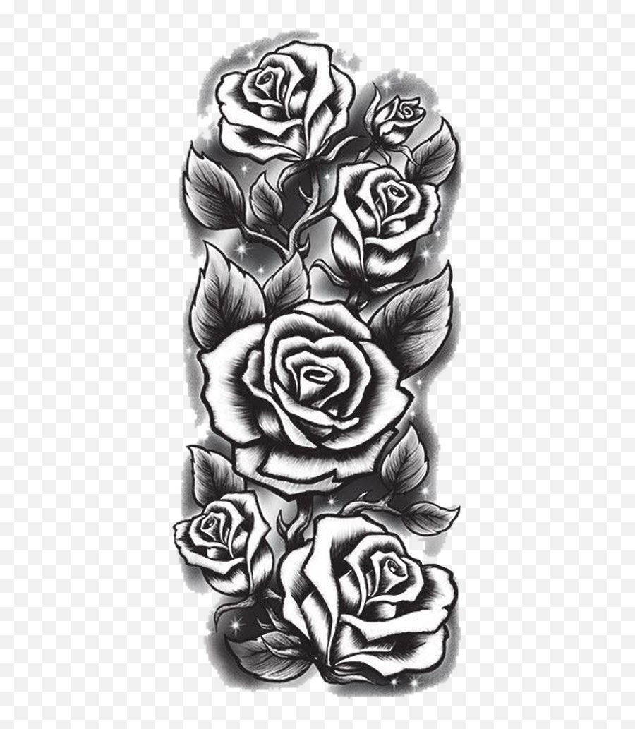 Png Transparent Tumblr Aesthetic Grunge - Black And White Rose,Rose Tattoo Png
