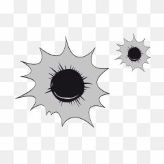 Explosion Icon - Gray bullet holes png download 15001500 Balas Png