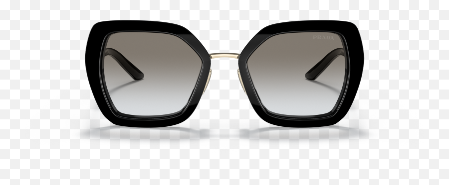 Prada Pr 53ys 53 Grey Gradient U0026 Black Sunglasses Sunglass - Prada Sunglasses 53ys Black Png,Prada Icon