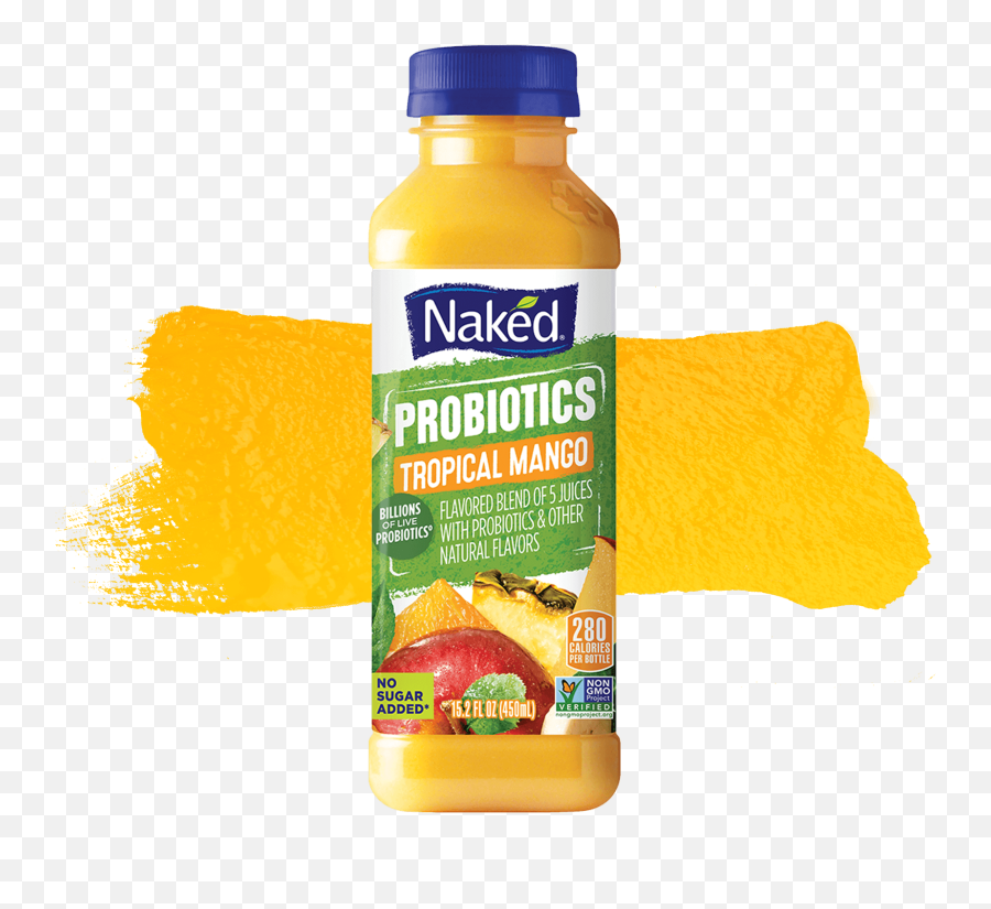 Naked Juice Tropical Mango Probiotics - Naked Juice Mango Png,Juice Box Png