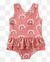 Binpure - Baby Kid Girls OnePiece Swimwear Cartoon Swimsuit png