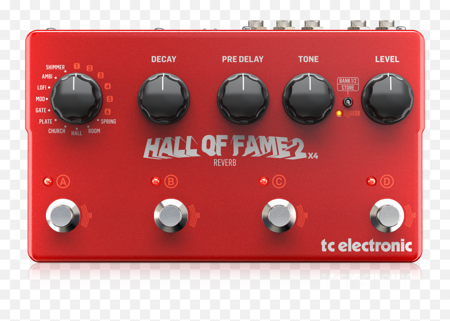 Tc - Electronic Hall Of Fame 2 X4 Reverb Effect Pedal Tc Electronic Hall Of Fame 2 X4 Reverb Pedal Png,Hall Of Fame Png