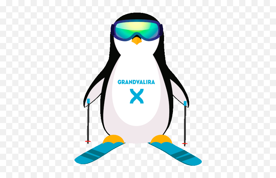 Penguin Grandvalira Sticker - Penguin Grandvalira Ski Dot Png,Linux Tux Icon