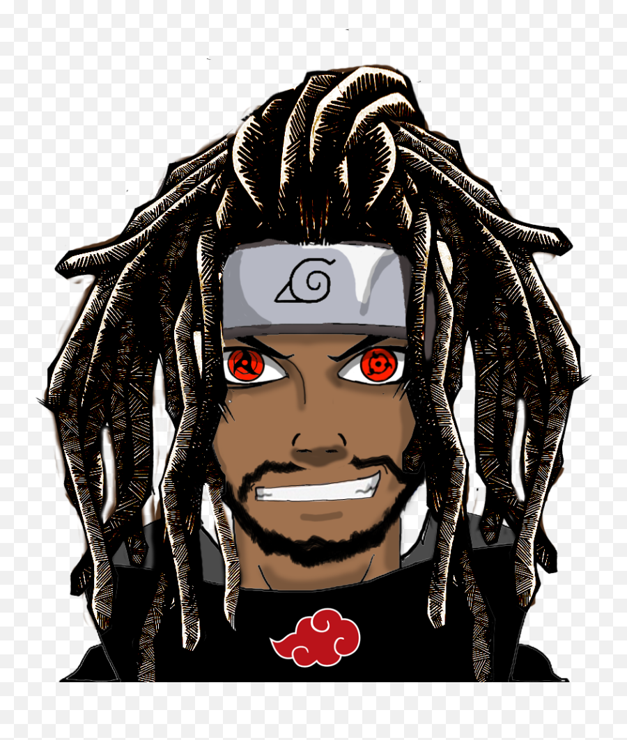 Clip Art Library Stock - Black Anime Characters With Dreads Png,Dreads Png  - free transparent png images 
