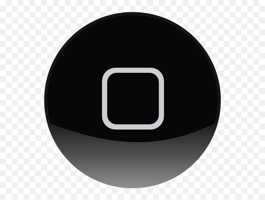 Iphone Home Button Clip Art - Vector Clip Art Iphone Home Button Clipart Png,Iphone 4g Icon
