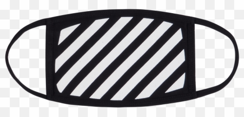 Carryover Diag Mask - Off White Face png