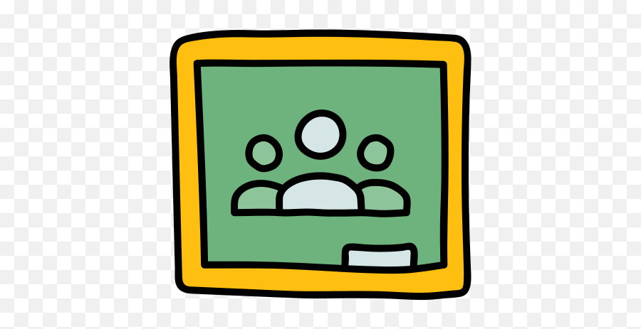 Google Classroom Icon In Doodle Style - Google Classroom Icon Cartoon Png,Google Icon Games
