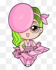 Mq Pink Ladygaga Princess Chibi - Gaga png