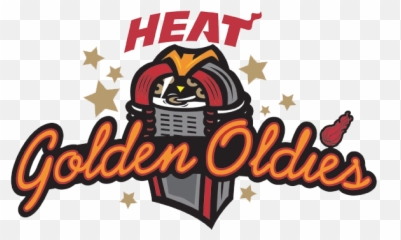 Png Miami Heat Golden Oldies Logo Image - Cartoon