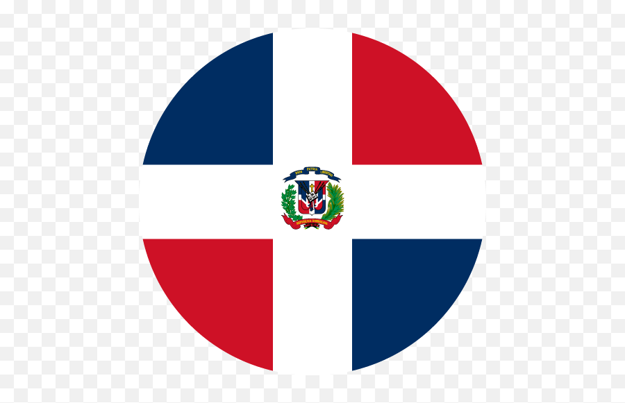 Vector Flag Of The Dominican Republic - Circle Vector Flags Dominican Republic Flag Circle Png,Circle Vector Png