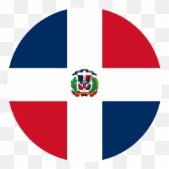 Vector Flag Of The Dominican Republic - Circle Flags png