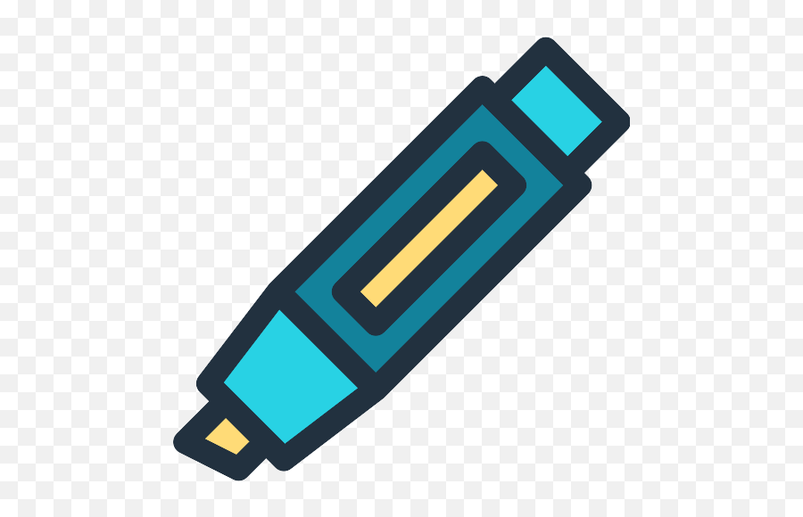 Highlighter Png Icon - Highlighter Cartoon Png,Highlighter Png