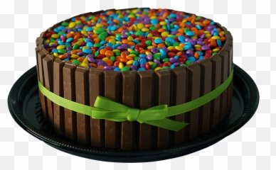 Bolo Kit Kat Com Confetes Png Image - Bolo De Aniversario Safari,Kitkat Png