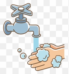 Wet Your Hands Clipart - Washing Hands Clipart Png,Wet Png