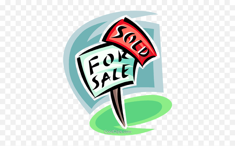 For Sale Sign Realty Royalty Free Vector Clip Art - Clip Art Png,For Sale Sign Png