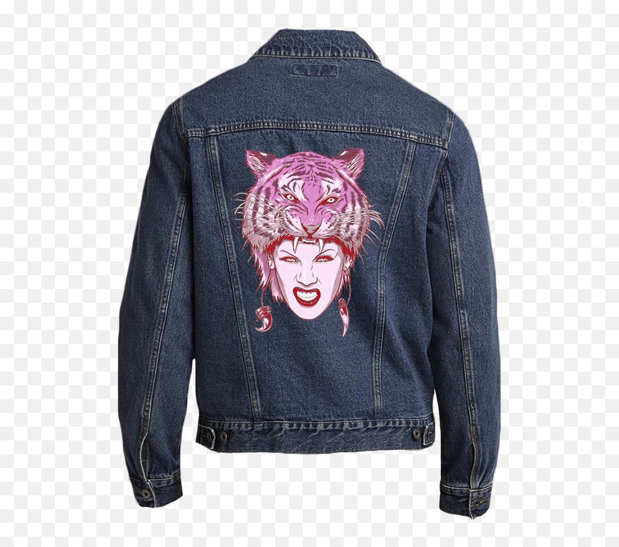 Tiger Head Denim Jacket - Featured Products Strength And Anger I Png,Tiger Head Png