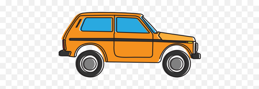 Lada Png - Lada Niva From Side,Car Cartoon Png