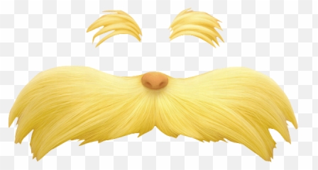 The Lorax Eyebrow And Moustache Transparent Stick Clip Art - Moustache Lorax png