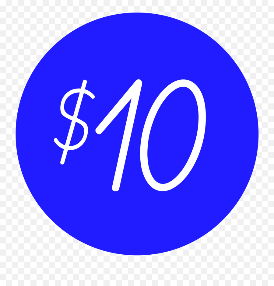 Download Hd 10dollar Coin - 10 Dollars Logo Png Transparent Donation,Dollar Logo