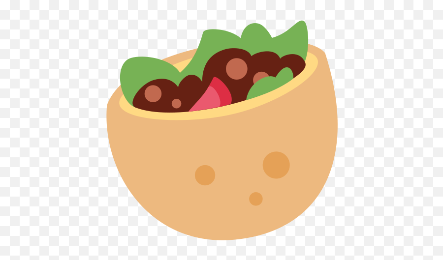 Stuffed Flatbread Emoji Meaning With Pictures From A To Z - Gyro Emoji Png,Food Emoji Png
