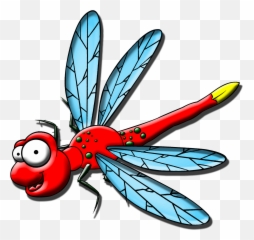 Dragon Fly Clipart - Cartoon Dragonfly Png