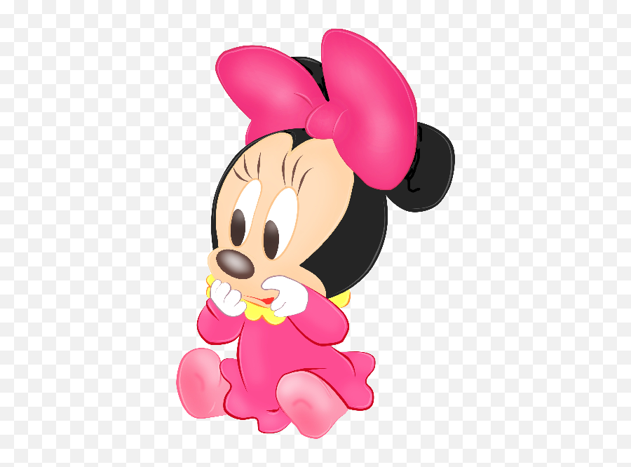 Baby Minnie Mouse Clipart - Baby Minnie Mouse Cartoon Png,Baby Minnie Mouse Png