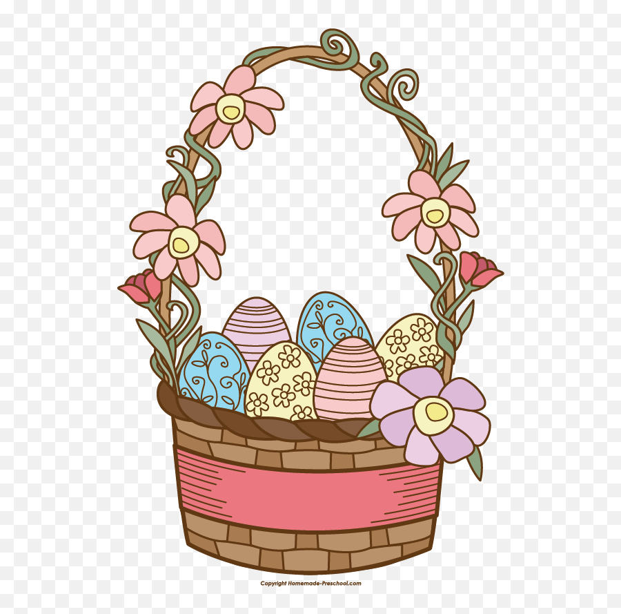 Download Hd Easter Basket Clipart Tumundografico - Clip Art Easter Basket Clip Art Png,Easter Clipart Transparent
