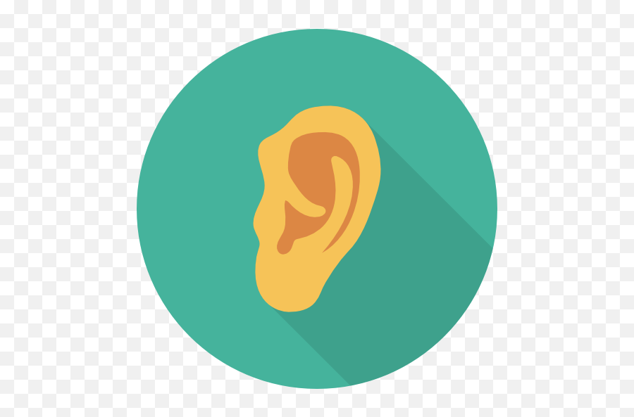 Ear - Ear Flat Icon Png,Ear Icon Png