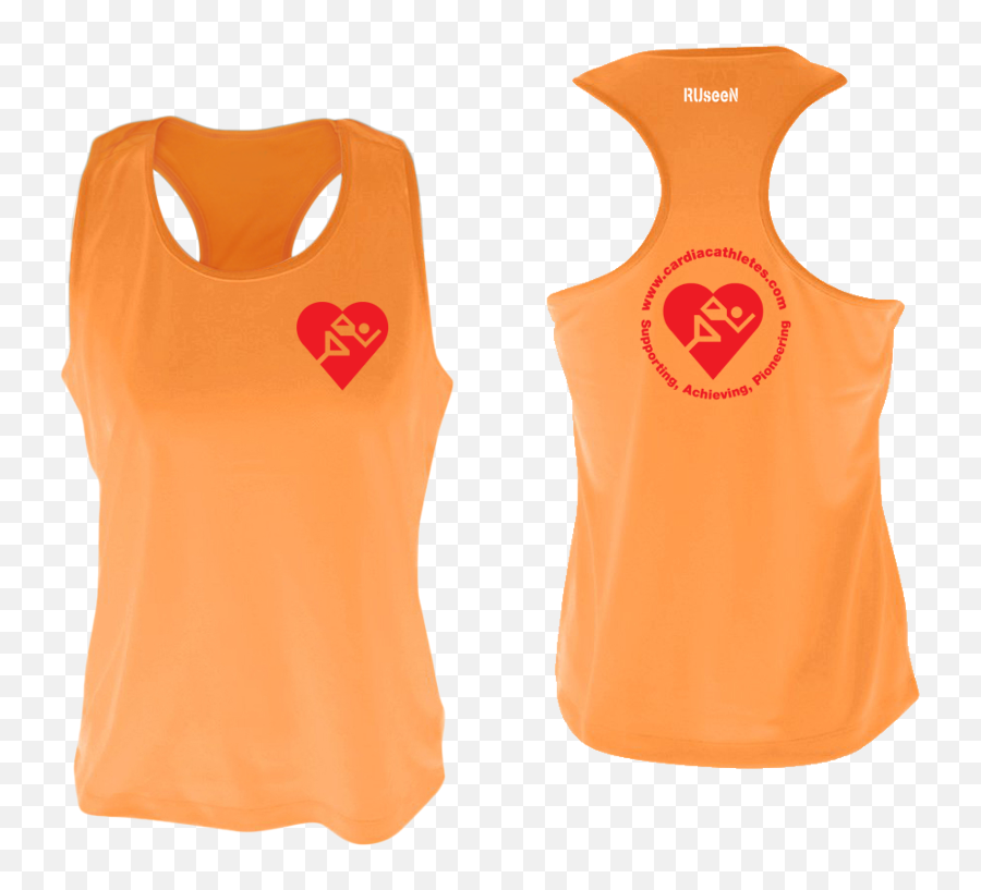 Womenu0027s Cardiac Athletes Org Tank Top - Reflective Or Red Logos Active Tank Png,Top Gear Logos