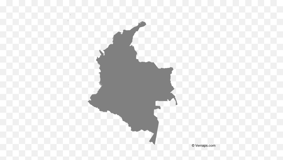 Vector Maps Of Colombia Free - Colombia Vector Png,Colombian Flag Png