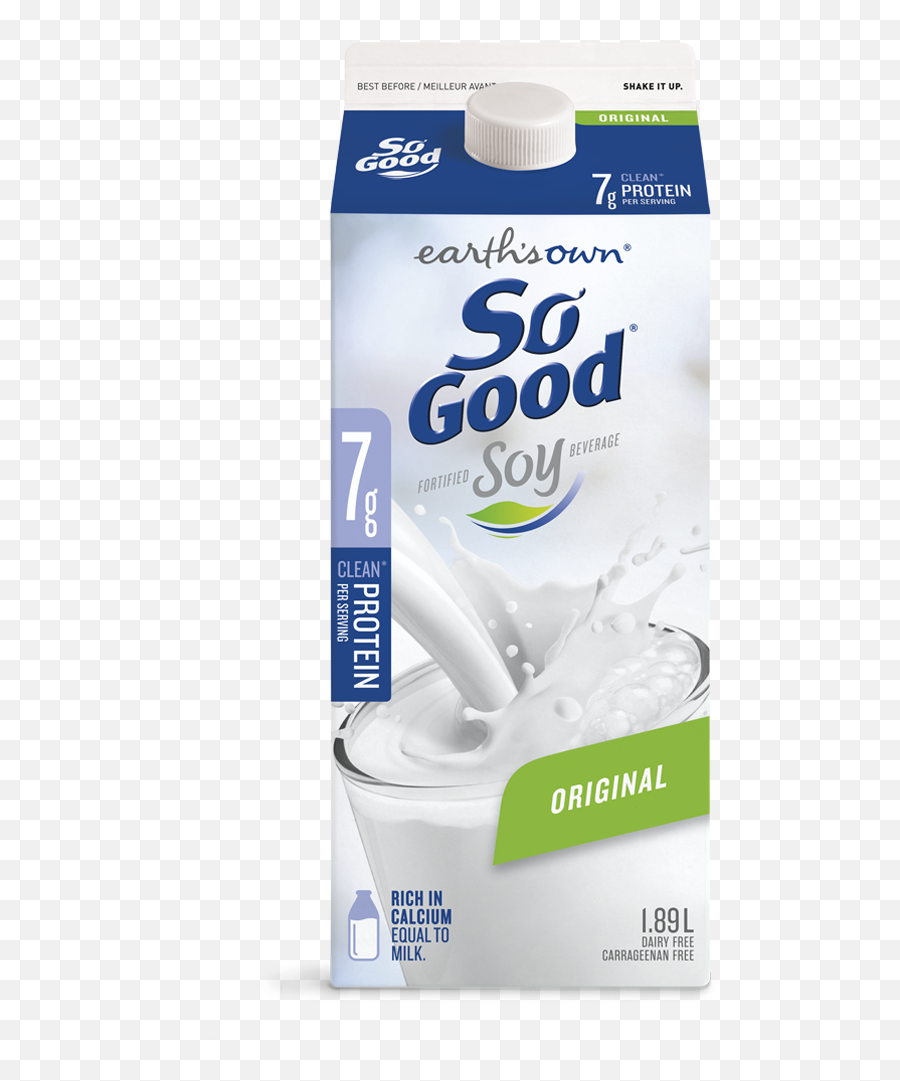 Original Soy Milk Earthu0027s Own Products - So Good Original Soy Milk Png,Milk Carton Png